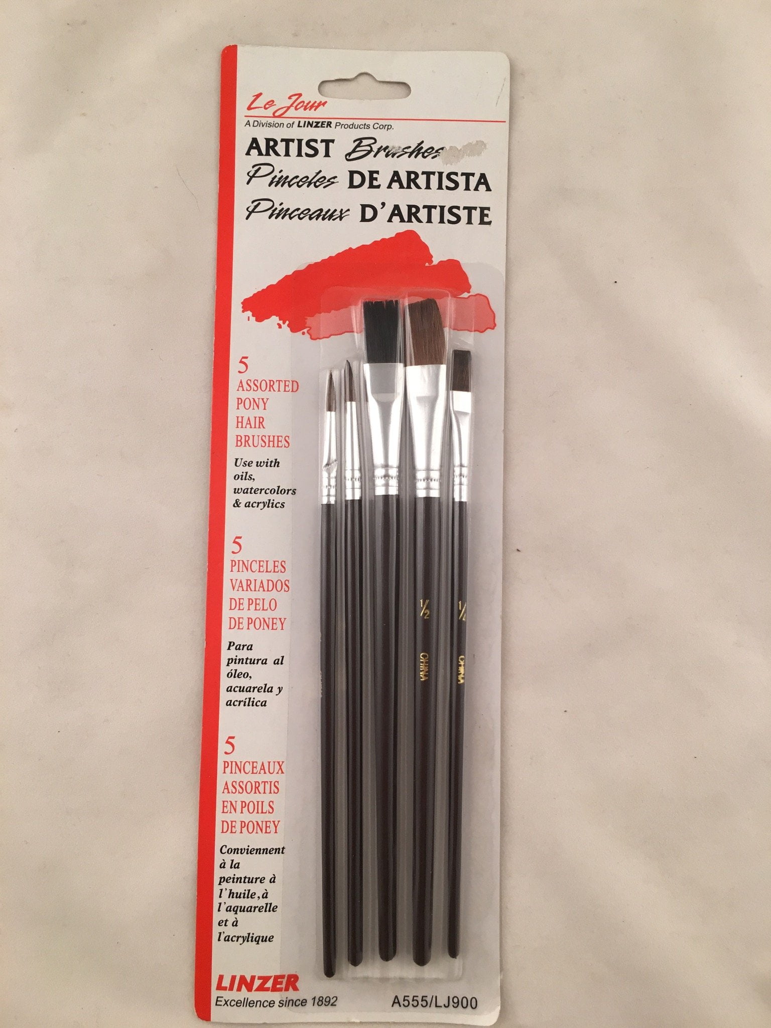 Pinceaux d'artiste Project Select Paq. de 5