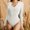 Beige, variant on Lilgiuy Women's Jumpsuit Trendy Ribbed T-shirt V-neck Long Sleeved Jumpsuit for Tennis Golf