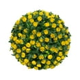 thumbnail image 1 of Planta de simulación, bola de topiario colgante de flores, 7,8 pulgadas, bricolaje, paisajismo, material de PE multiusos, decoración para balcón, boda Estilo F BLESIY bola verde, 1 of 8