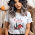 thumbnail image 2 of Loads of Christmas Cheer T-Shirt | Red Barn Holiday Graphic Tee, Light Pink, Size XL, 2 of 6