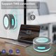 thumbnail image 5 of Altavoz inalámbrico de conducción ósea, altavoces vibratorios Bluetooth con luces LED coloridas, altavoz portátil de absorción de superficie para efectos de sonido únicos, ideal para uso en el,Gris, 5 of 19