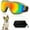 Green Frame Red Lens, variant on Dog Goggles Small Breed Dog Sunglasses with Adjustable for UV Protection Eyewear Doggy Doggie Puppy Glasses Anti-Fog Wind Dust Snowproof (White Frame Red Lens)