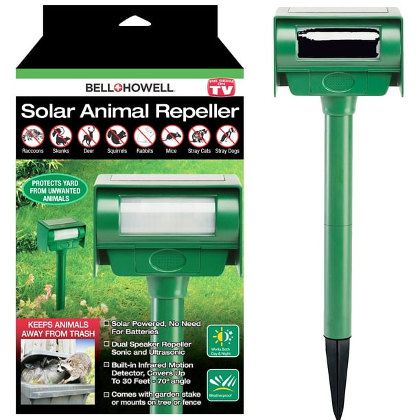 As Seen on TV Bell + Howell Solar Animal Repeller As Seen on TV Bell + Howell Solar Animal Repeller