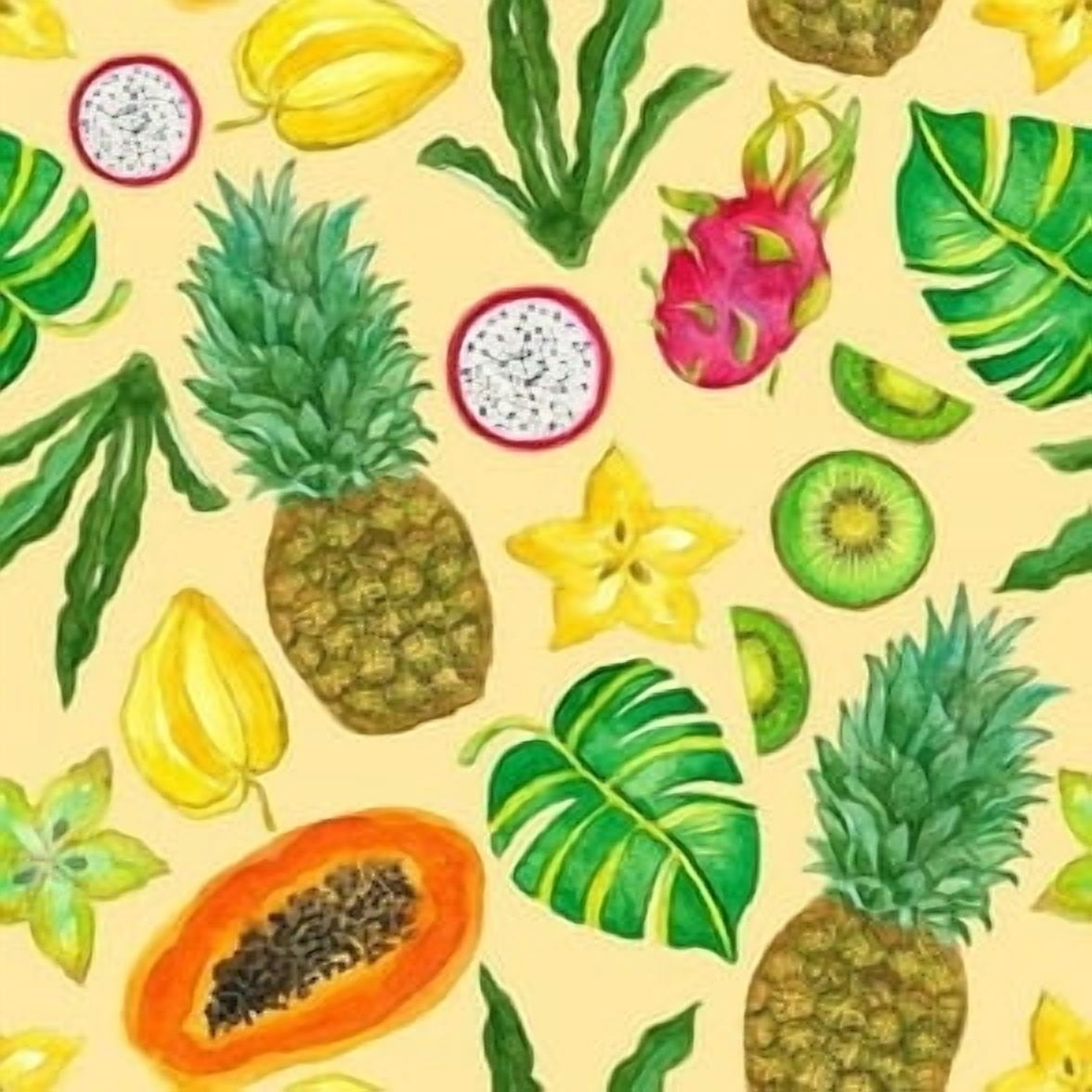 FirstChoiceCandy Dried Mixed Tropical Fruit (Papaya chunks, Kiwi slices, Mango slices and Pineapple Chunks - 2 Pound )