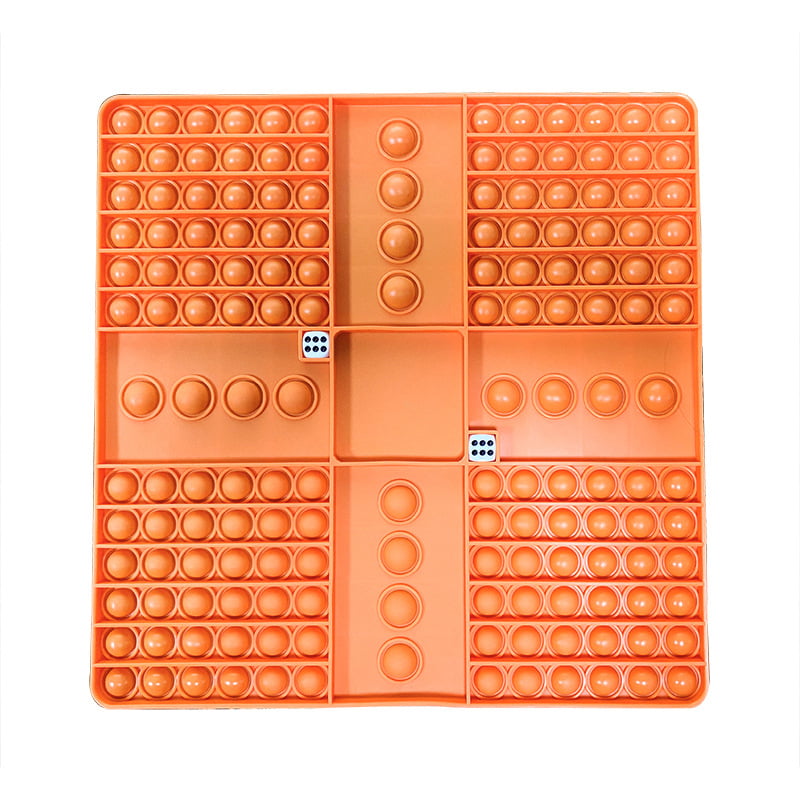 Push Pop Game Fidget Toy it  Silicone Rainbow Chess Board Bubble Sensory Toys 