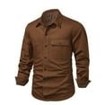 thumbnail image 4 of Vedolay Men's Jacket Lightweight Casual Open Front Blazer Jacket with Pockets Clothes Brown,XL, 4 of 5