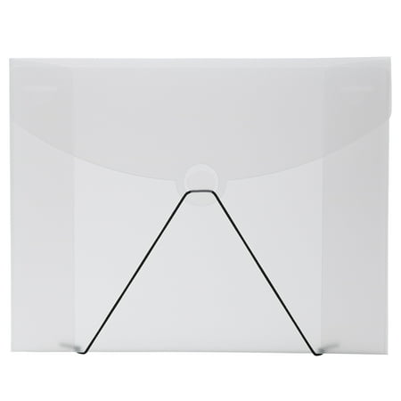 UPC: 0610074234487 | JAM Plastic Hook Portfolio  Clear Frost  1/Pack  Large  9 1/2 x 12 x 1/4