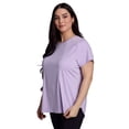 thumbnail image 2 of RBX Active Women's Plus Size Quick Dry Short Sleeve Workout Top with Mesh Panels, 2 of 5