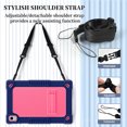 thumbnail image 4 of FIEWESEY For Walmart Onn 12.1 inch Tablet Pro 2024 Model Case/Onn 12.1 inch Tablet Pro(100146663) Soft Silicone Case Kids Friendly with Shoulder Strap Stand for Onn 12.1" Tablet Pro 2024 - NavyPink, 4 of 8