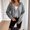 Gray, variant on Women's Short Jacket Baeitkot Women's Solid Color Long-sleeved Raglan Hooded Short Jacket Top Blue XXL