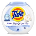 thumbnail image 1 of Tide PODS Free & Gentle Laundry Detergent Soap Pacs, Tide PODS Laundry Detergent, Laundry Detergent Pacs, Laundry PODS Detergent, 76 Count, 1 of 28