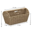 thumbnail image 2 of Household Essentials Rectangular Magazine Rack, Seagrass, 2 of 7