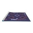 thumbnail image 2 of Ahgly Company Machine Washable Indoor Rectangle Oriental Blue Traditional Area Rugs, 2' x 5', 2 of 4
