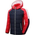 thumbnail image 1 of Chaqueta de algodón acolchado casual de invierno con cuello con capucha para hombre Pompotops  oipoqjl20539, 1 of 4