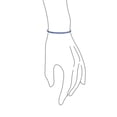 thumbnail image 3 of Bling Jewelry Womens Blue Sapphire CZ Tennis Bracelet .925 Sterling Silver 10 CTW Royal Blue Princess Cut CZ, 3 of 6