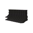 thumbnail image 3 of Hanes Men's Moisture-Wicking Crew Socks, 20-Pairs, Sizes 6-12, Black, 3 of 6
