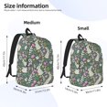 thumbnail image 2 of Yiaed Retro Bunny Floral Print Print Laptop Backpack Travel Canvas Backpack Vintage Aesthetic Backpack for School Knapsack Backpack Backpack for School-, 2 of 5