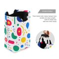 thumbnail image 3 of Yayeee Freestanding Laundry Hamper with Handle Collapsible Large Storage Basket for Clothes, Colorful Round, 3 of 7