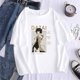 thumbnail image 3 of Camiseta negra Bungo Stray Dogs para mujer, camisetas gráficas blancas de manga corta, Osamu, Dazai, Nakajima, Atsushi, envío directo, 3 of 4