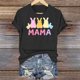 thumbnail image 4 of Mujeres Manga Corta de Verano Tops Día de San Valentín Impreso Cuello Redondo, Camisa de Moda Casual Blusa, 4 of 6