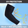 thumbnail image 3 of Sunscreen gloves, ice silk sleeve, outdoor travel arm protection, oversized loose arm sleeve-black, 3 of 5