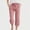 A04 Red, variant on Xdegoge Striped Capris for Women Casual Cropped Pants Elastic Waist Drawstring Summer Wide Leg Lounge Bottoms with Pockets Lightweight Breathable Beach Vacation