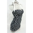 thumbnail image 3 of Chaps Black Polka Dot Halter Neck Slimming Fit Skirted One-Piece Swimsuit Women's 8, 3 of 4