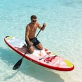thumbnail image 3 of AISUNSS 10.6ft Inflatable Stand up Paddle Board, pink paddle board, Complete SUP Accessories, for Adults and Beginners, 3 of 9