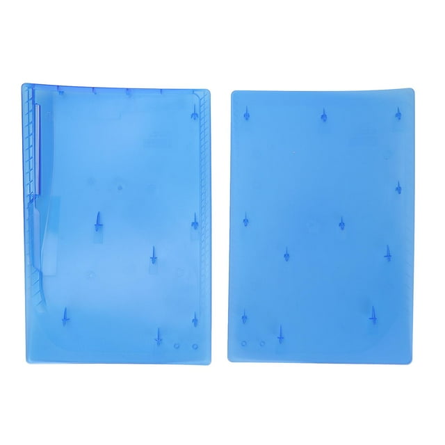 Game Console Front Plate Cover Scratch Dust Proof Protective Matte Replacement Shell Panel for PS5 Transparent Blue