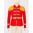 thumbnail image 3 of TiaoBug Kids Boys Circus Ringmaster Costume Tassel Red Jacket Halloween Tailcoat Red-B 8, 3 of 7