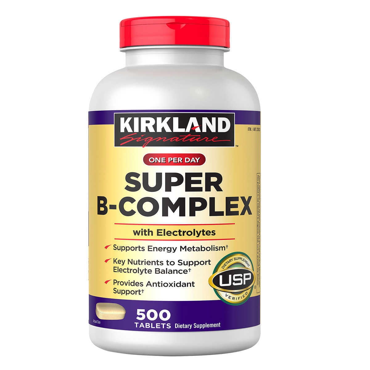 Kirkland Signature Super B-Complex, 500 Tablets