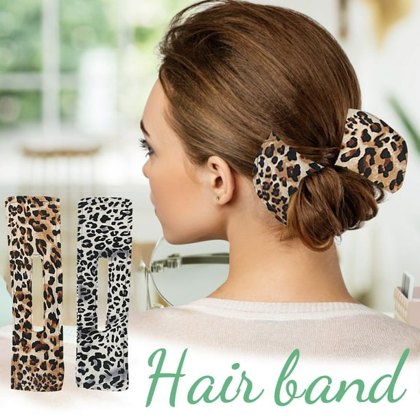 Fiudx Accesorios para El Cabello Franceses, Diademas Ligeras con Estampado de Donuts, Tela Suave y Cómoda, Fáciles de Lavar y Transportar, Ideales para Salidas Deportivas y Fiestas, Accesorios Elegan