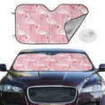 thumbnail image 4 of Goofa Pink Flamingo Printed Car Windshield Sunshade,Foldable Reflective Sun Visor,UV Protection Heat Blocker Sunshade,Car Cooling Accessory-Medium, 4 of 7
