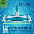 thumbnail image 3 of U.S. Pool Supply 12" Deluxe Weighted Butterfly Pool Vacuum Head with Side Brushes, Swivel Hose Connection, Pole Handle - Clean Debris Above Ground & In-Ground Swimming Pools, Spas – Vinyl Liner Safe, 3 of 4