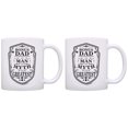 thumbnail image 1 of ThisWear Stepdad Mug Step Dad the Man the Myth the Greatest 2 Pack Mug Coffee Mugs, 1 of 4