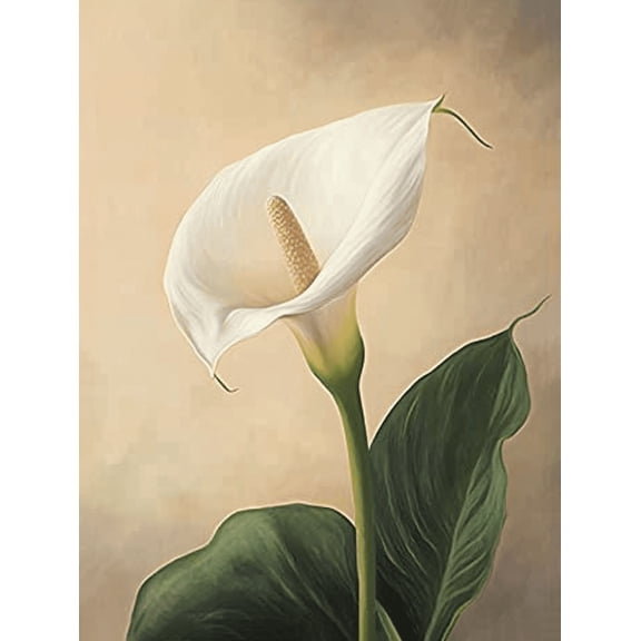 Calla Lily Decor Art Painting/Canvas Print, Suitable for Living Room, Bedroom, Kitchen, Dining Room, Office, Hallway, Studio, Den, Bathroom, Guest Room Decoration.