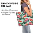 thumbnail image 2 of Disketp Palm Leaves Flamingo Bolsa Tote Estampada para Mujer, Bolso de Hombro y de Mano para Compras y Viajes, 2 of 8