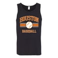 thumbnail image 2 of Wild Bobby City of Houston Baseball Fantasy Fan Sports Men's Tank Top, Black, Small, 2 of 6