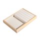 thumbnail image 3 of Organizador de joyas Bandeja para joyas Pulseras Pendientes Collares Exhibidor apilable Placa y ranuras, 3 of 9