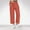 Watermelon Red, variant on LEBONYARD Womens Pants Clearance,Women Casual Solid Color Cropped Trousers Bandage Pockets Elastic Waist Comfortable Straight Pants Beige S