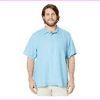 Tommy Bahama Big and Tall Sea Glass Breezer Camp Shirt Blue Yonder 3XT