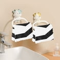 thumbnail image 6 of Black and White Stripes 6 Pack Kitchen Cleaning Cloths 11'' x 11'', Super Absorbent, Soft Double Layer Plush for Dish and Surface Cleaning, 6 of 9
