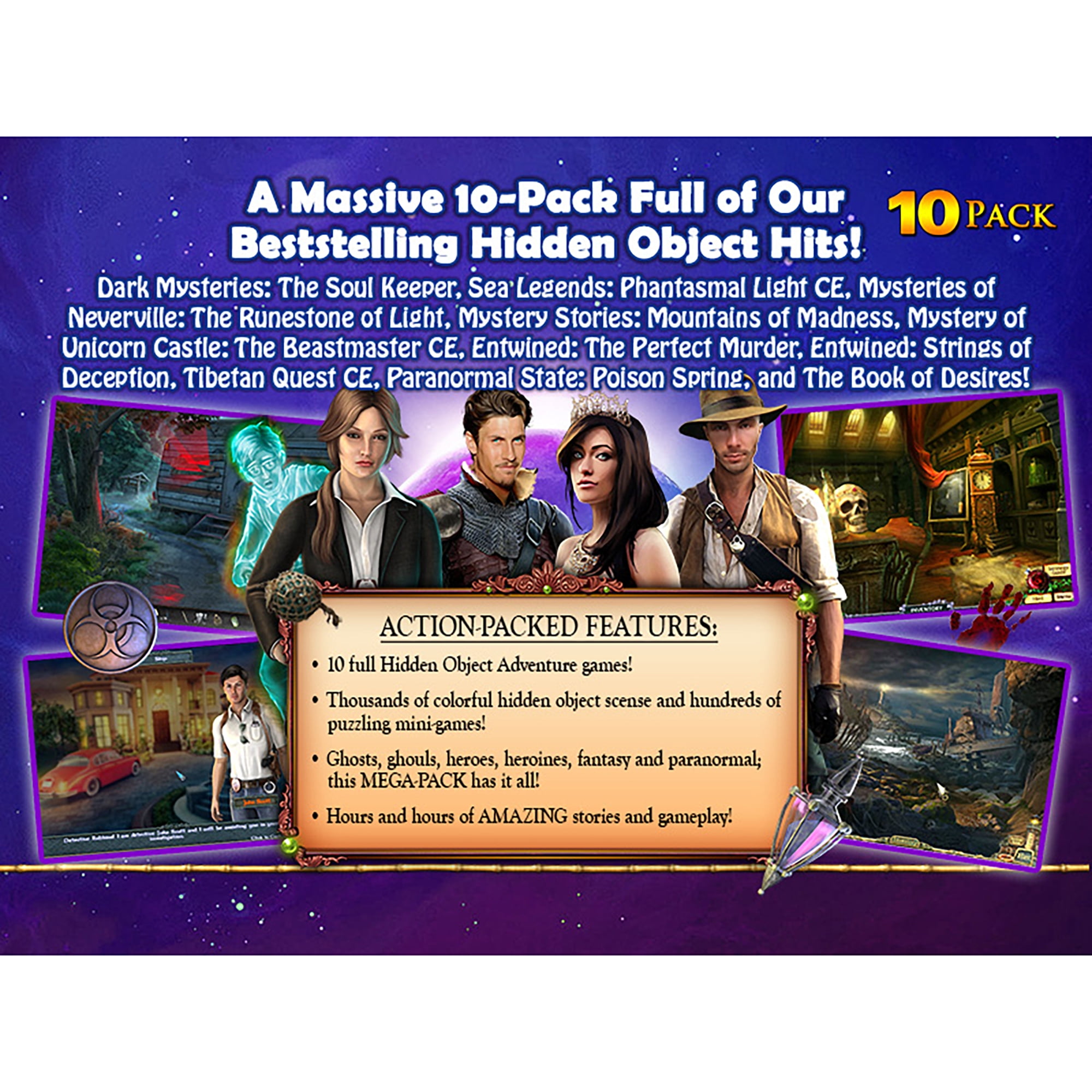Amazing Hidden Object Games: Greatest Hits Vol. 2 - 10 Pack , Legacy Games, PC, LGY-L3179-ESD