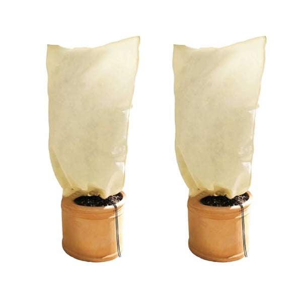 2 piezas (100 * 80 cm) cubierta de protección contra heladas para plantas de invierno cubierta de protección contra heladas para plantas de invierno cubierta protectora no tejida == LingWen 8390613746184