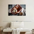 thumbnail image 2 of Elephant Stock Baseball Basics Wall Art - Horizontal Multi Panel Canvas - Living Room Wall Decor - Sports Multi Panel - Black And Brown Decor - 38" x 24", 2 of 8