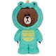 thumbnail image 1 of Oso Brown de Peluche GUND Line Friends con Disfraz de Dinosaurio 12pulg Felpa Suave Infantil Café GUND GD-7545345, 1 of 2