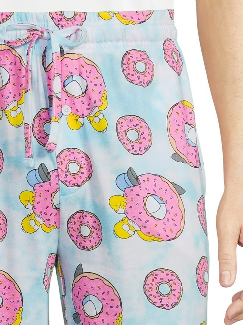 The Simpsons Men's and Big Men's Homer Simpson Pajama Pants, Sizes