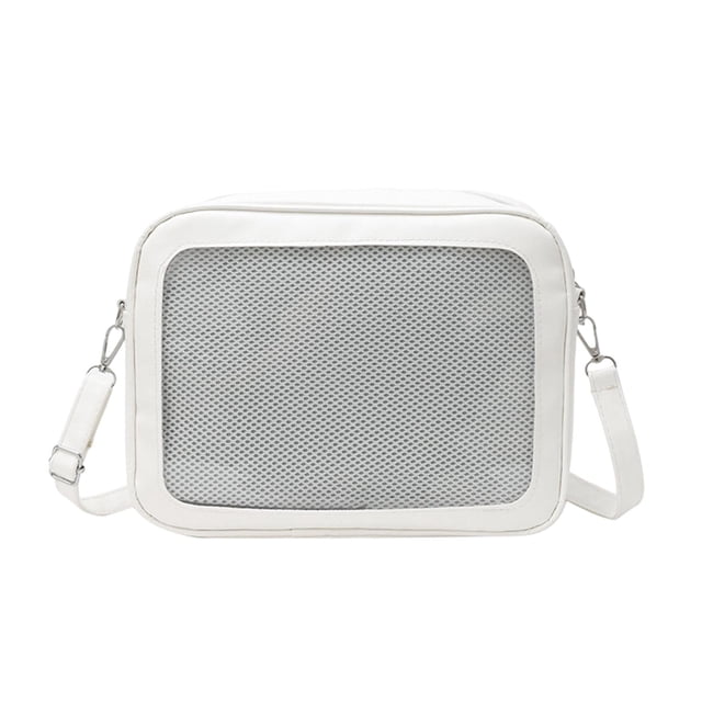TISHITA Ita Bag Crossbody Bag Small Doll Storage Tote for Anime Figure Display Collector White