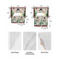 thumbnail image 6 of Christmas Snowman Kitchen Curtains Swag Valance and Tier Curtains Set 24 Inch Length, Xmas Tree Snowflake Rustic Winter Rod Pocket Drape Panels Pair Swag Curtains for Bathroom/Cafe/Window, 6 of 6