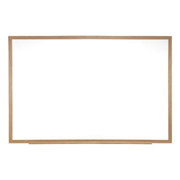 Ghent M1 Porcelain Mag Whiteboard - Wood Frame - 4ft H x 7ft  4"W